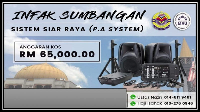 NAIK TARAF SISTEM SIAR RAYA MASJID